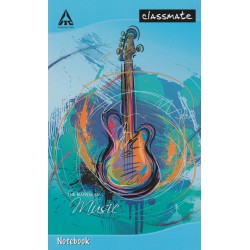 Classmate Notebook - 27.2 cm x 16.7 cm, Soft Cover, 180 Pages, Unruled - Pack of 6